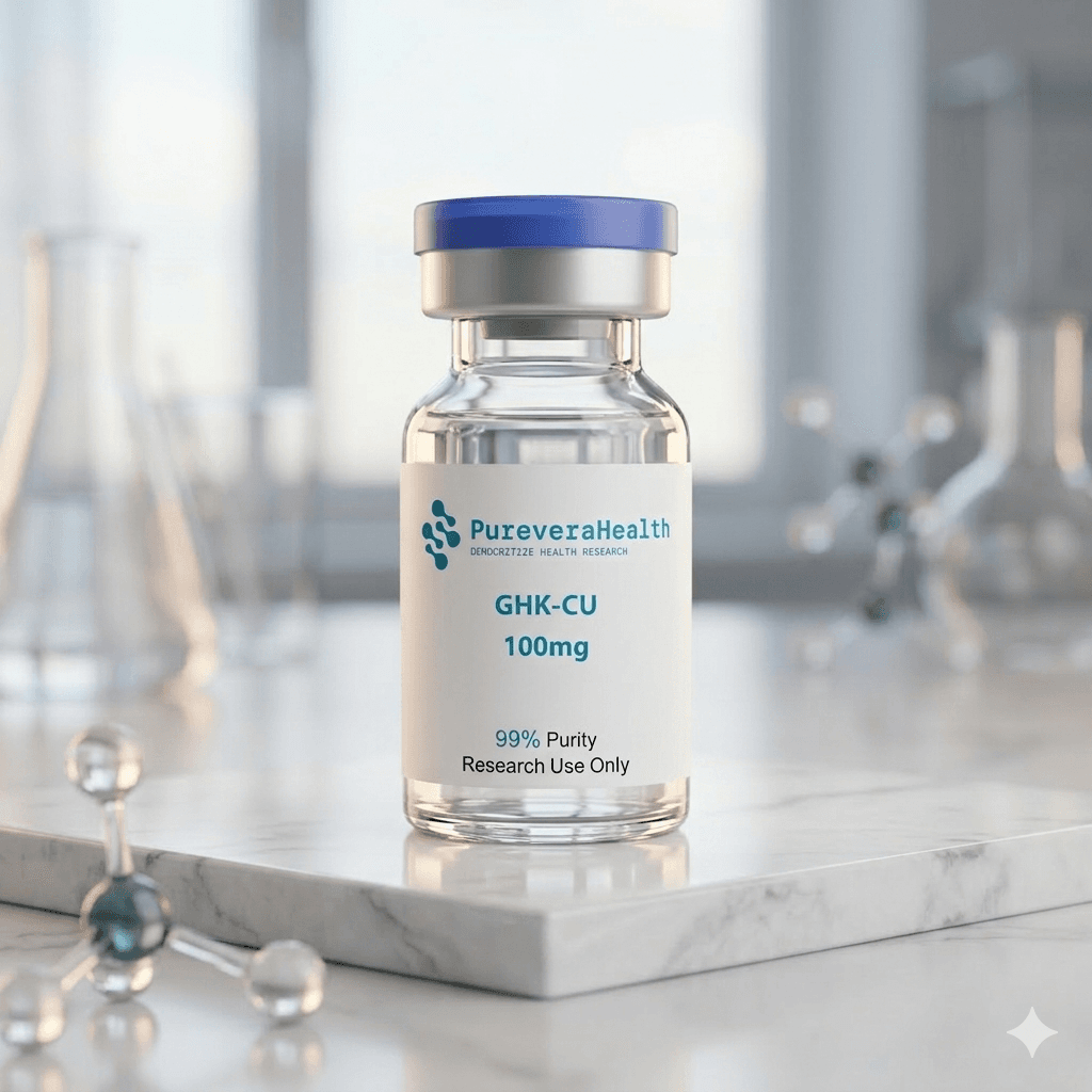 PureveraHealth GHK-CU Research Peptide Vial